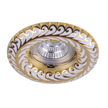 Italmac Regal 51 7 46 Светильник литой, неповоротный, MR 16, белый-золото