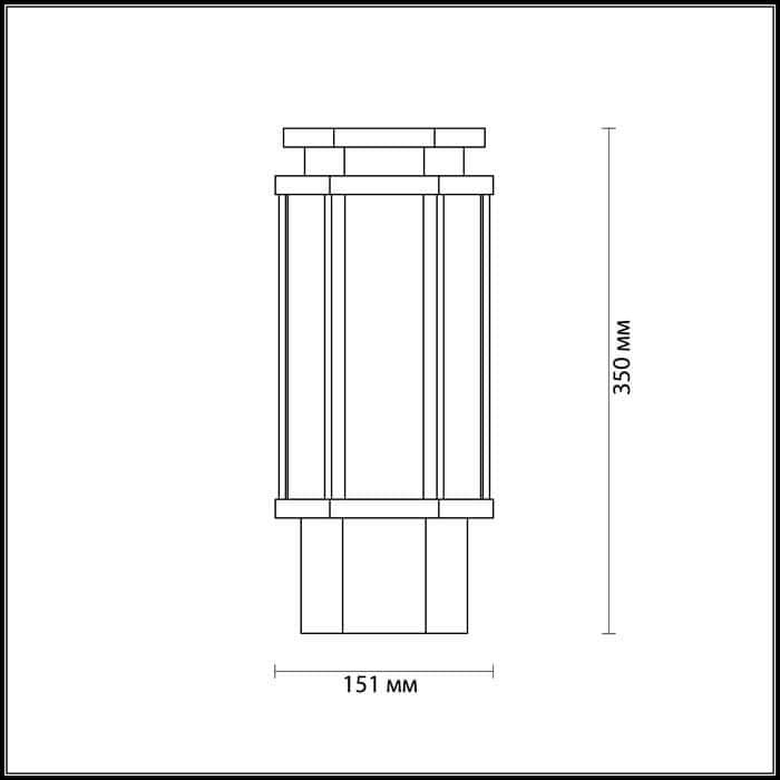 Odeon Light 4048/1B ODL18 704 темно-серый/белый Уличный светильник на столб IP44 E27 100W 220V GINO — миниатюра 3