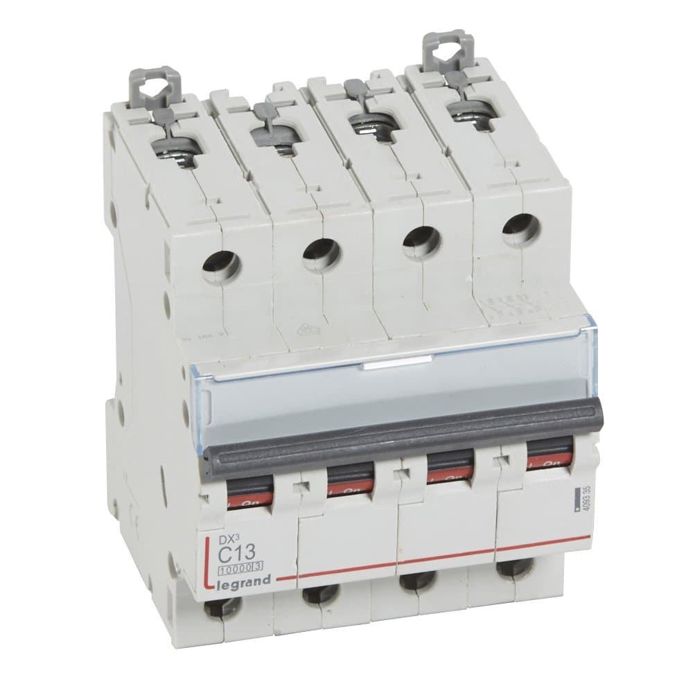 Legrand DX3 Автоматический выключатель 4P 13A (С) 10kA/16kA 409335