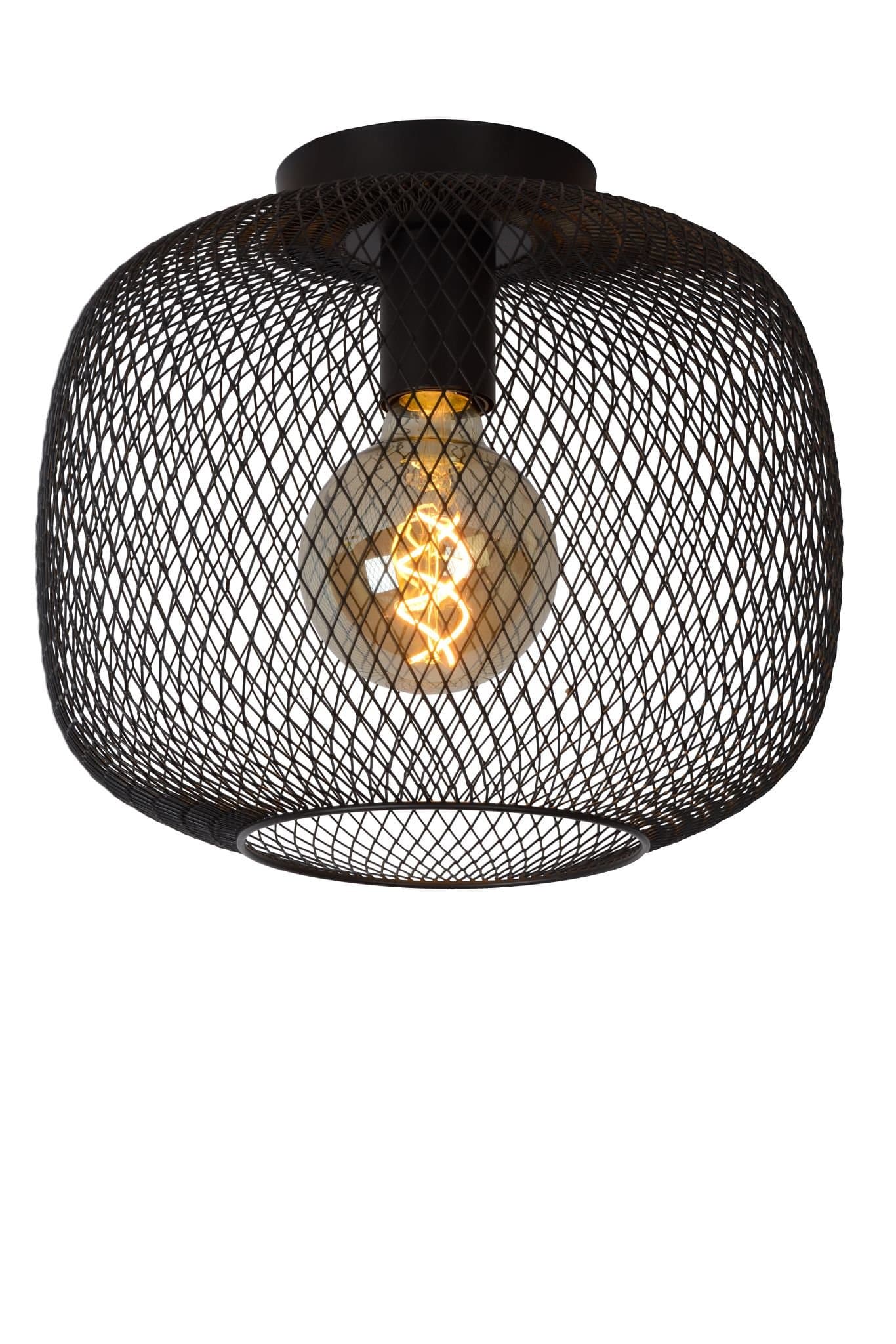 Lucide MESH Черный Потолочный светильник 45185/30/30 — миниатюра 2