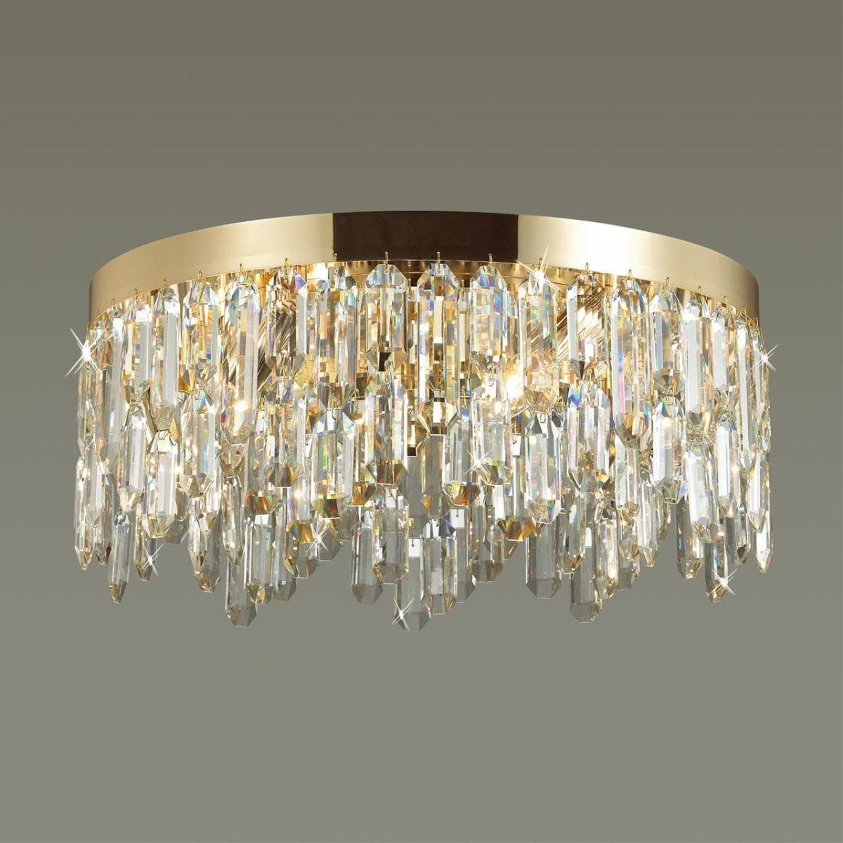Odeon Light 4986/6C HALL ODL22 385 золотой/хрусталь Люстра потолочная E14 6*40W DAKISA — миниатюра 4