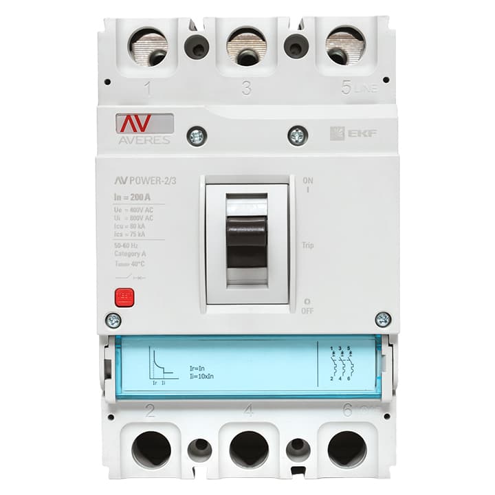 EKF Averes Автоматический выключатель AV POWER-2/3 200А 80kA TR