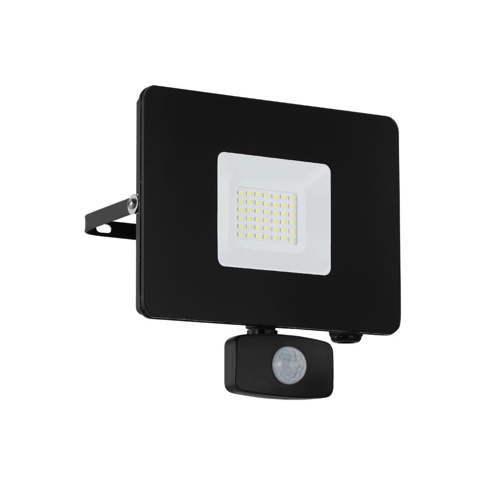 Eglo 97462 Ландшафтный светодный спот FAEDO 3 c датчиком движения, 30W (LED), 2750lm, L175, H190, алюминий, черный