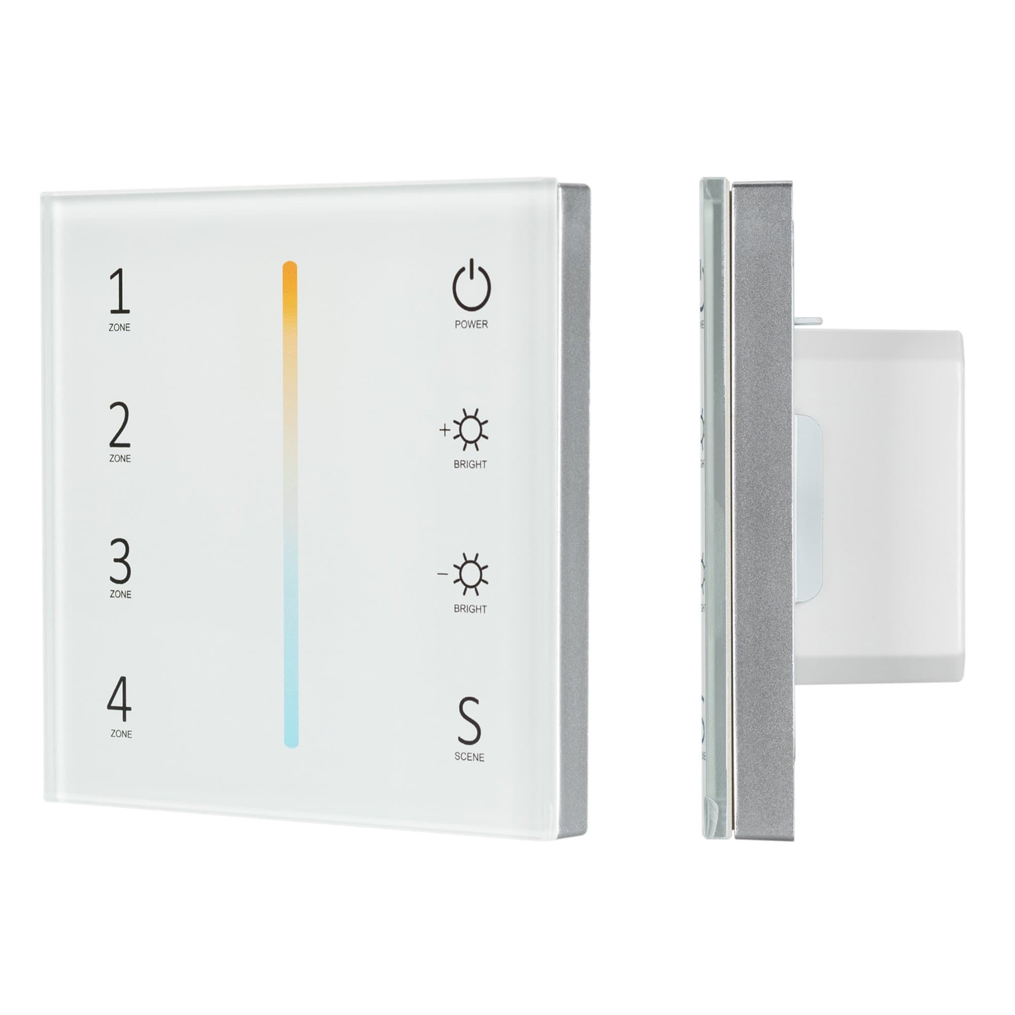 Arlight Панель Sens SMART-P38-MIX White (230V, 4 зоны, 2.4G) (IP20 Пластик, 5 лет) 027118 — миниатюра 1
