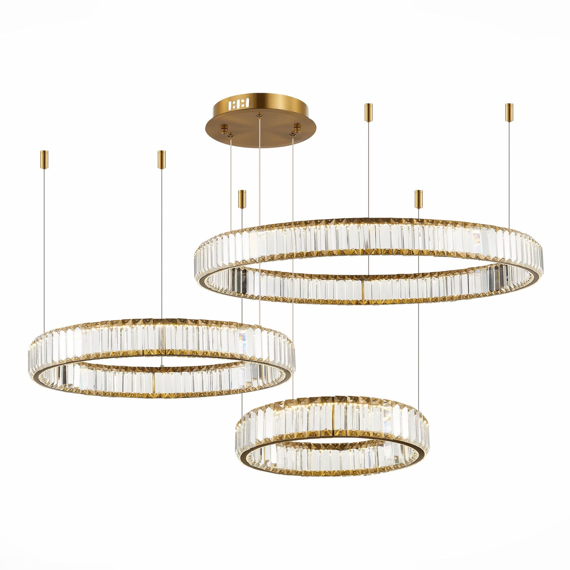 ST Luce SL1622.313.03 Люстра подвесная Латунь/Прозрачный LED 1*122W 4000K