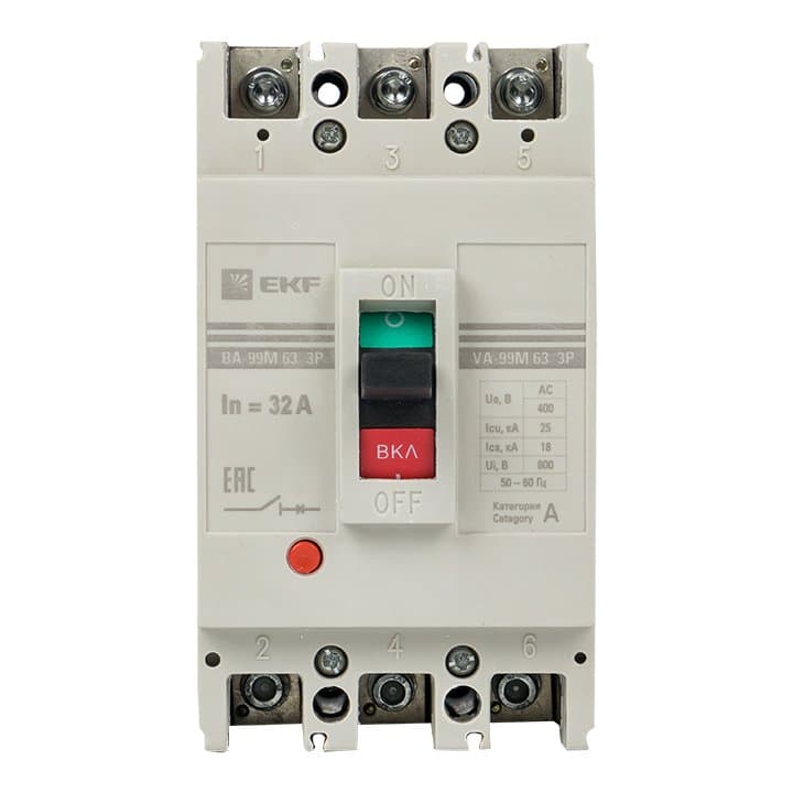 EKF PROxima Автоматический выключатель ВА-99М 63/32А 3P 25кА — миниатюра 2