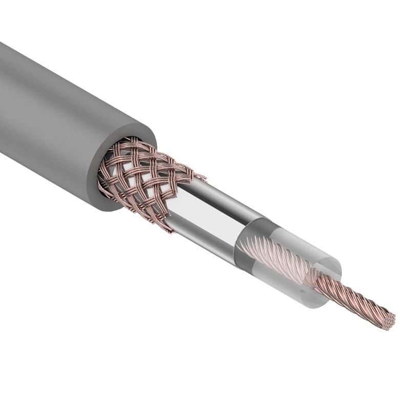 Кабель RG-58 A/U, (64%), 50 Ом, 100м., серый Rexant 01-2002 — миниатюра 1