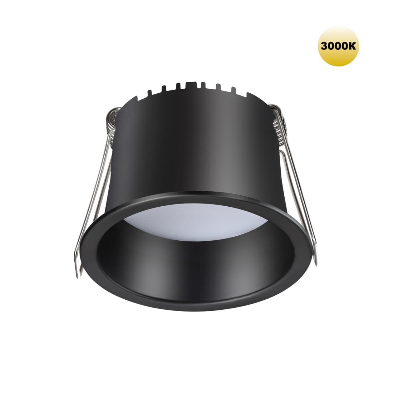 Novotech 359233 SPOT NT23 000 черный Светильник встраиваемый светодиодный IP20 LED 6W 220V 360Лм 3000К TRAN