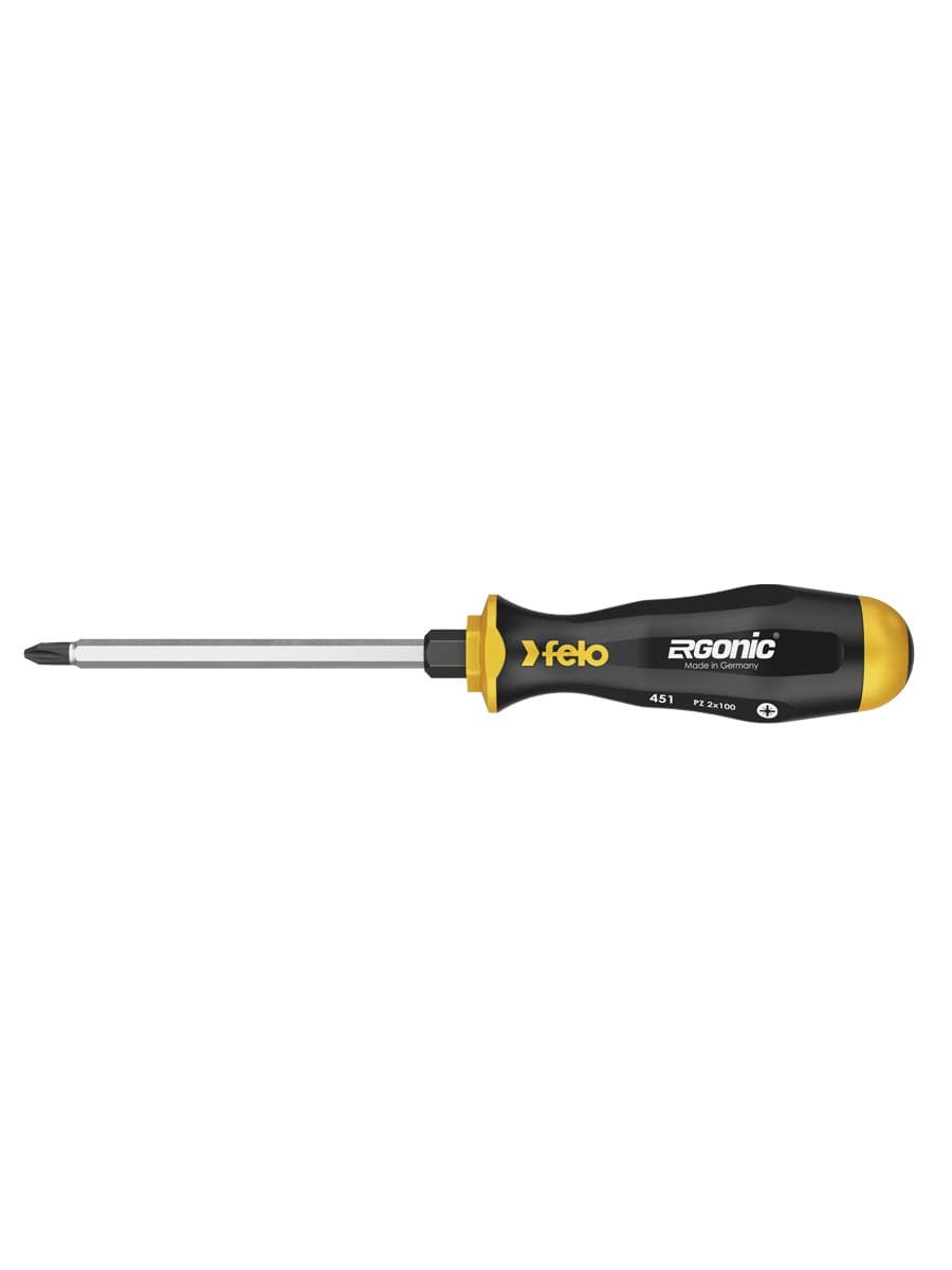 Felo Отвертка Ergonic  крестовая ударная PZ 2X100 45120340