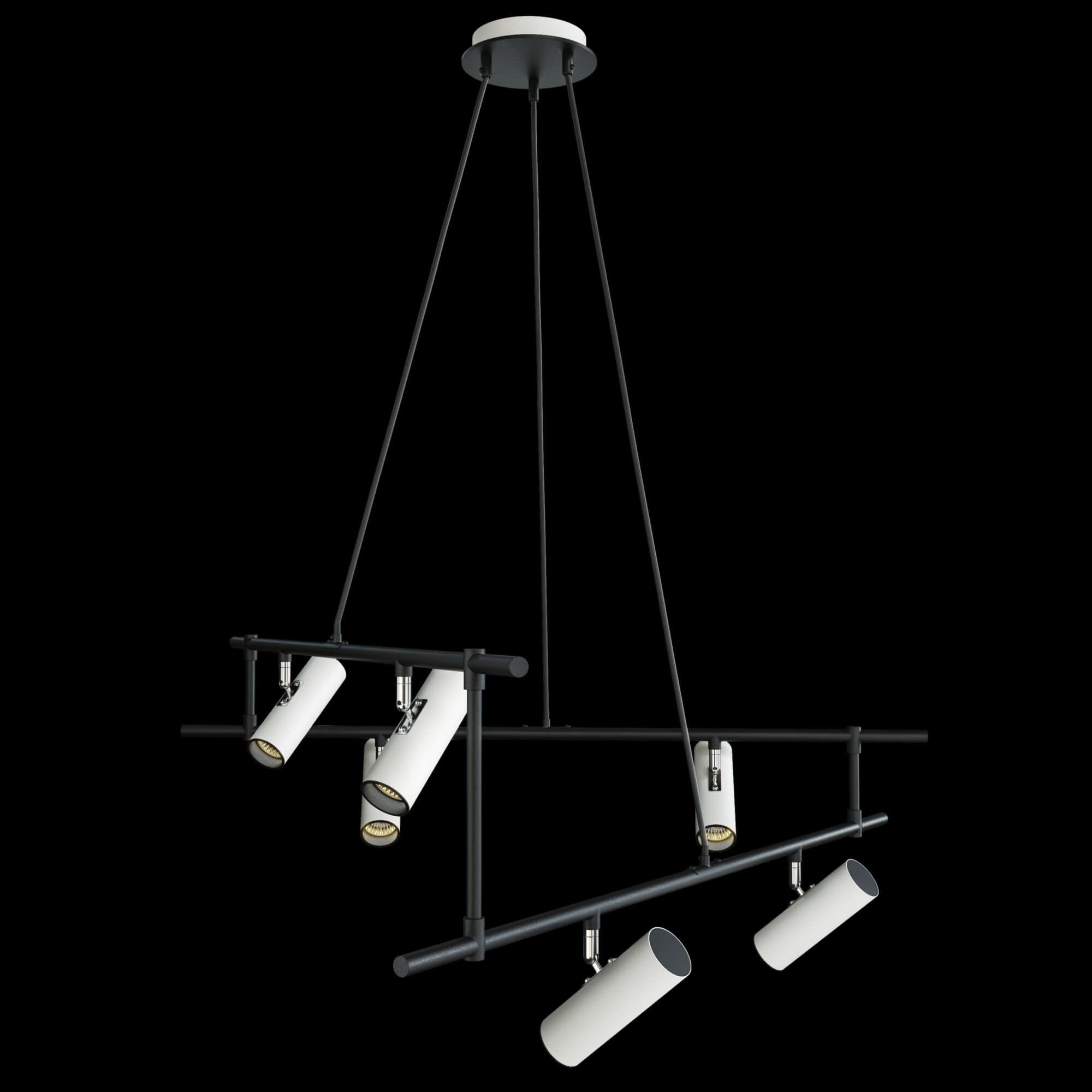 Maytoni Technical Черно-белый Светильник подвесной MOD128PL-06WB — миниатюра 7