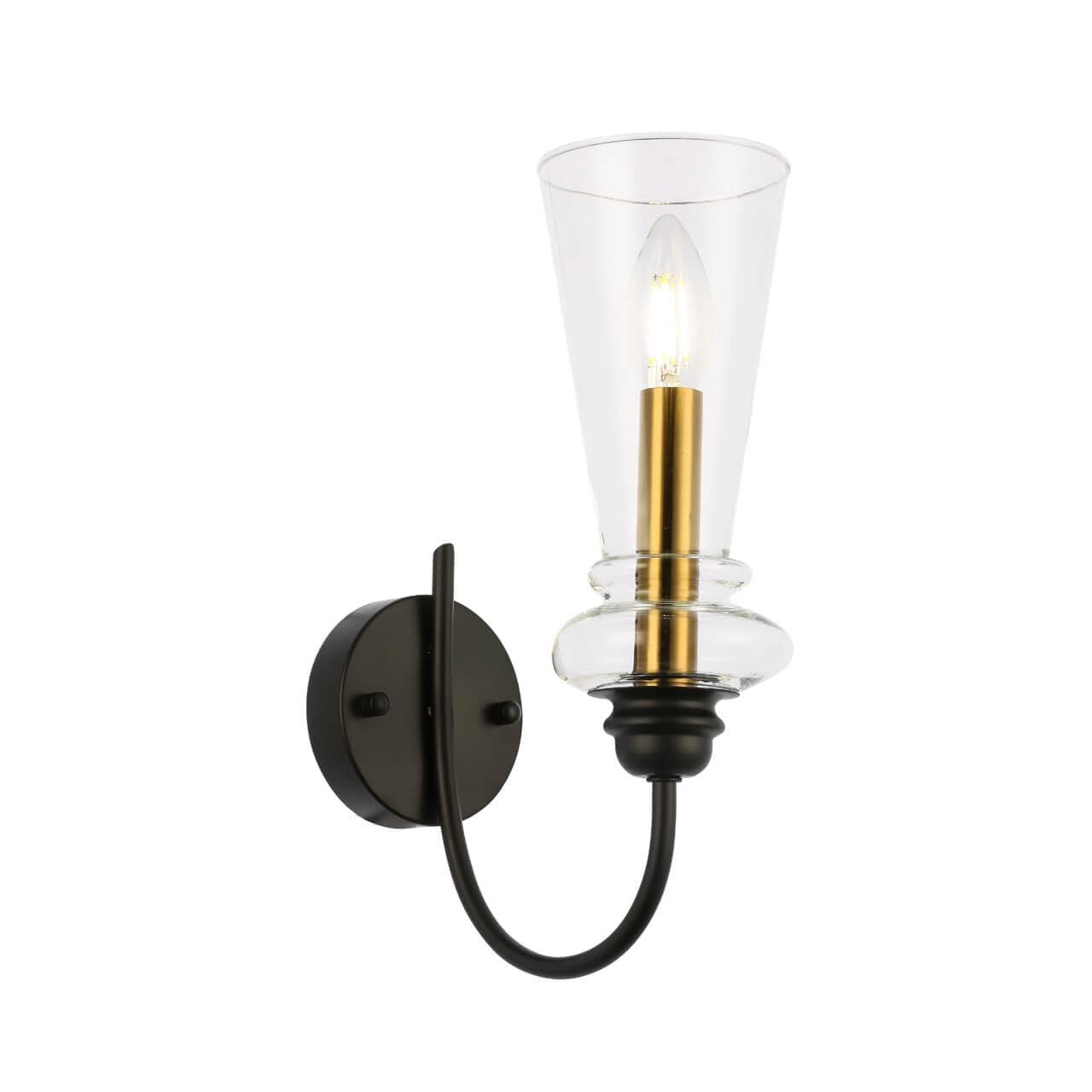 Evoluce SLE112401-01 Светильник настенный Черный/Прозрачный E14 1*40W — миниатюра 4