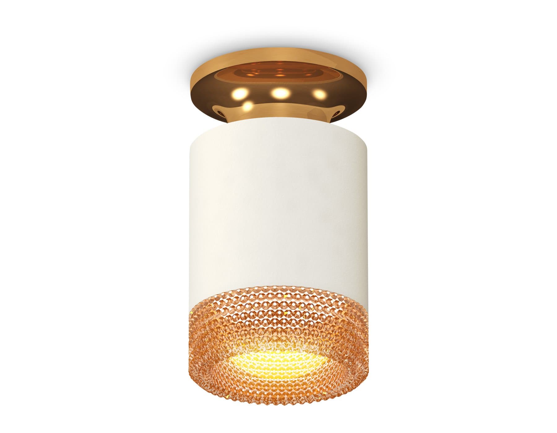 Ambrella Комплект накладного светильника XS6301182 SWH/PYG/CF белый песок/золото желтое полированное/кофе MR16 GU5.3 (N6905, C6301, N6154) — миниатюра 1
