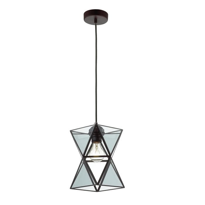 Favourite Polihedron Черная/Прозрачная Люстра 1*E27*60W 1919-1P