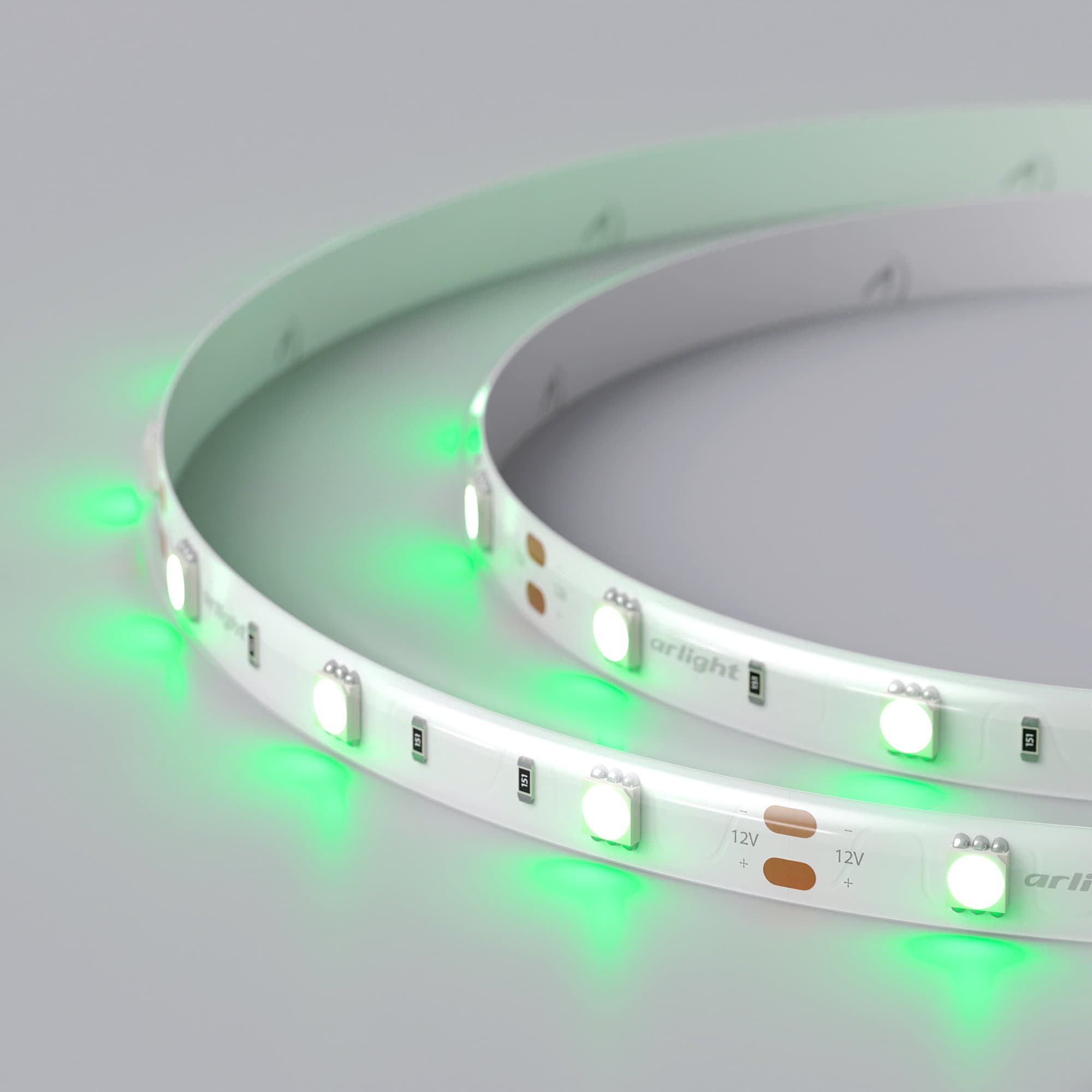 Arlight Светодиодная лента RTW 2-5000SE 12V Green (5060, 150 LED, LUX) (7.2 Вт/м, IP65) 016508 — миниатюра 2
