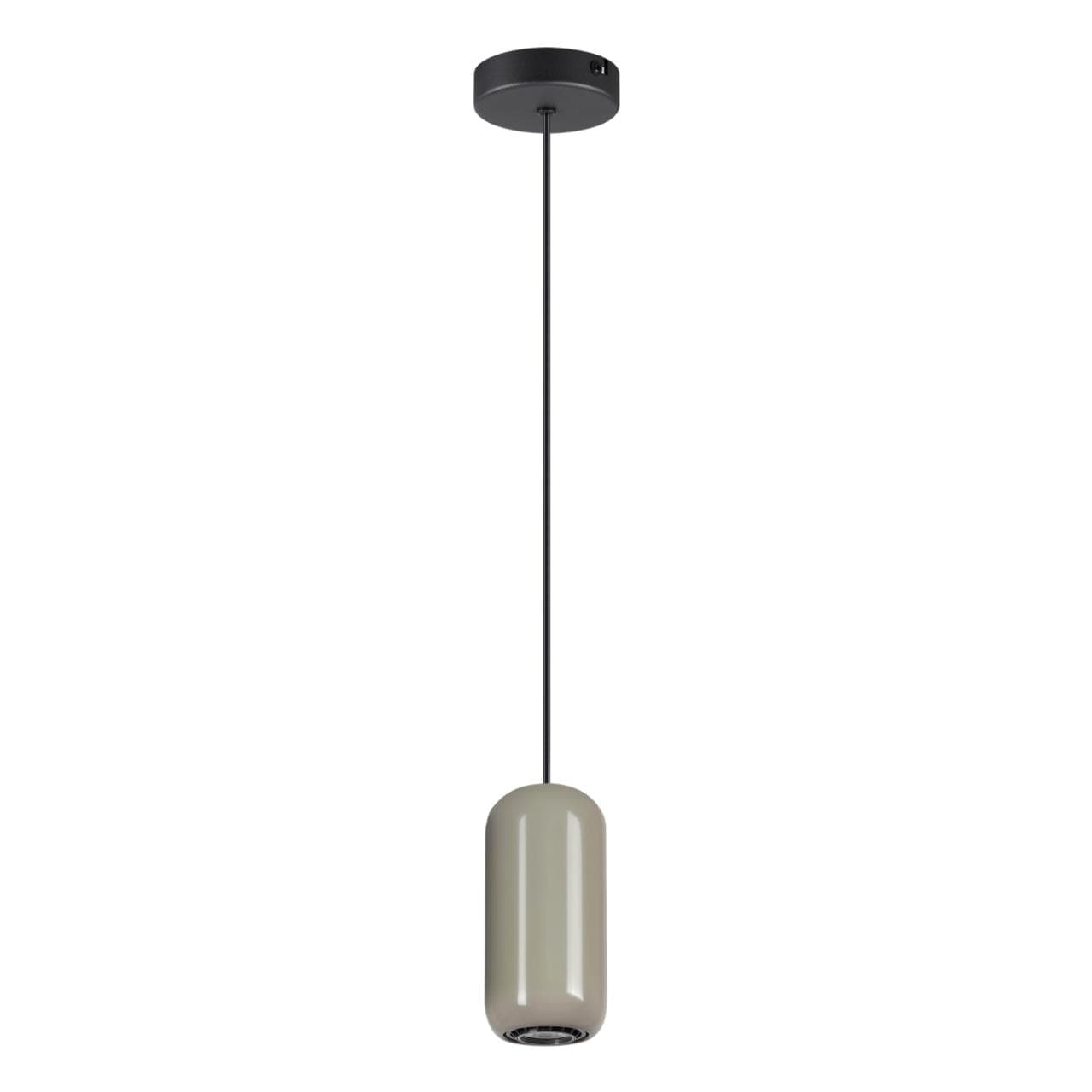 Odeon Light 5053/1D PENDANT ODL24 311 черный/серый/металл Подвес GU10 LED 4W OVALI