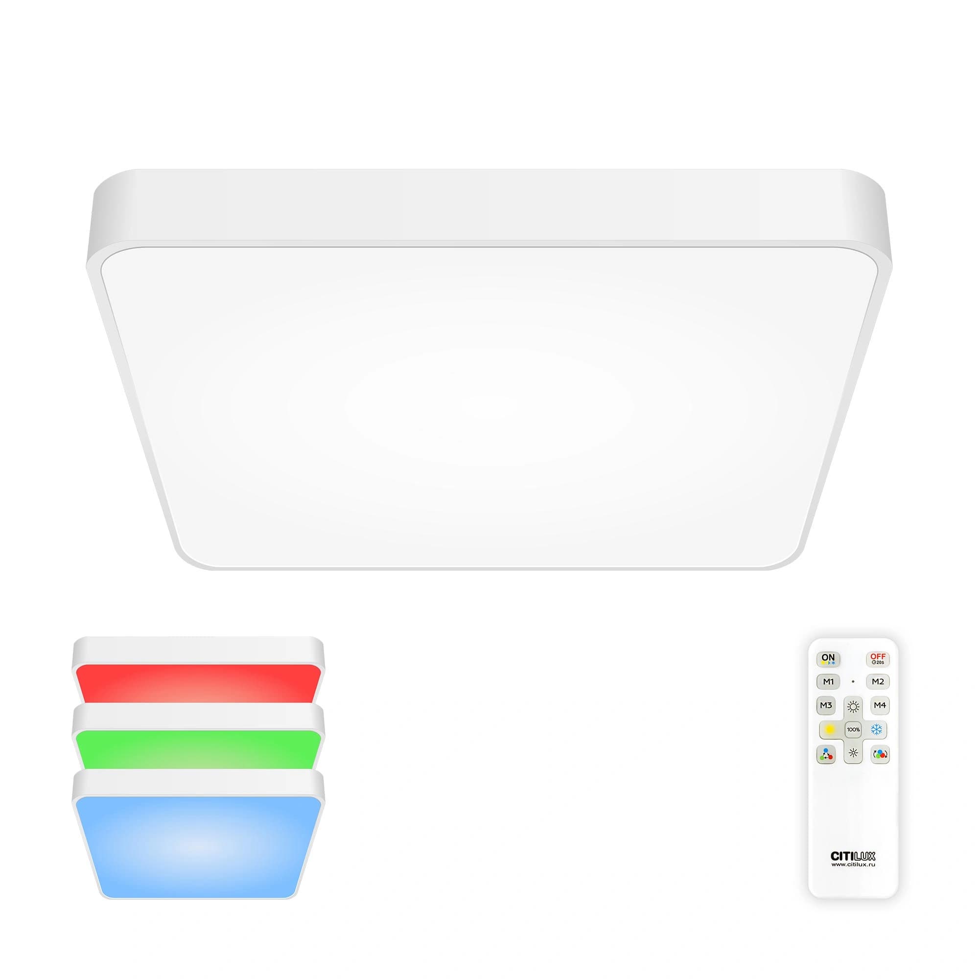 Citilux CL724K95G0 Купер Белый Светильник потолочный с RGB — миниатюра 1