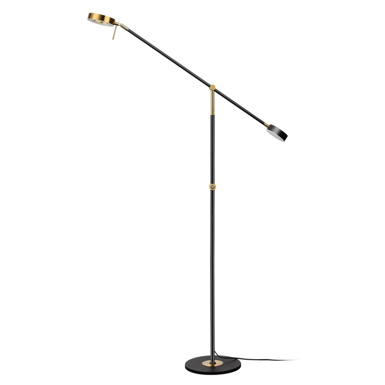Odeon Light 4321/20FL MIDCENT ODL23 169 черный/металл Напольный светильник с диммером на корпусе IP20 LED 20W 791Лм 3000K DENZEL