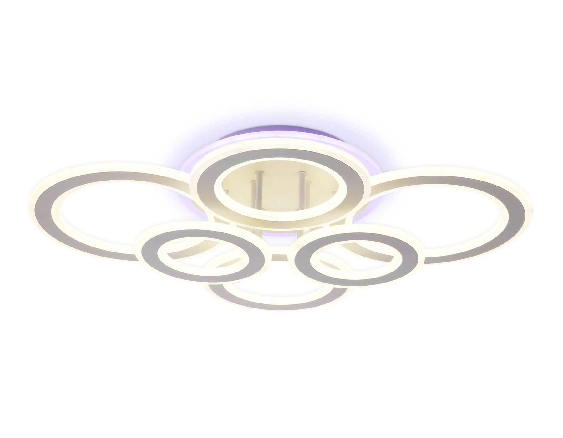 Ambrella Потолочный светодиодный светильник с пультом FA8808 WH белый 198W 700*540*150 (ПДУ РАДИО 2.4) — миниатюра 3