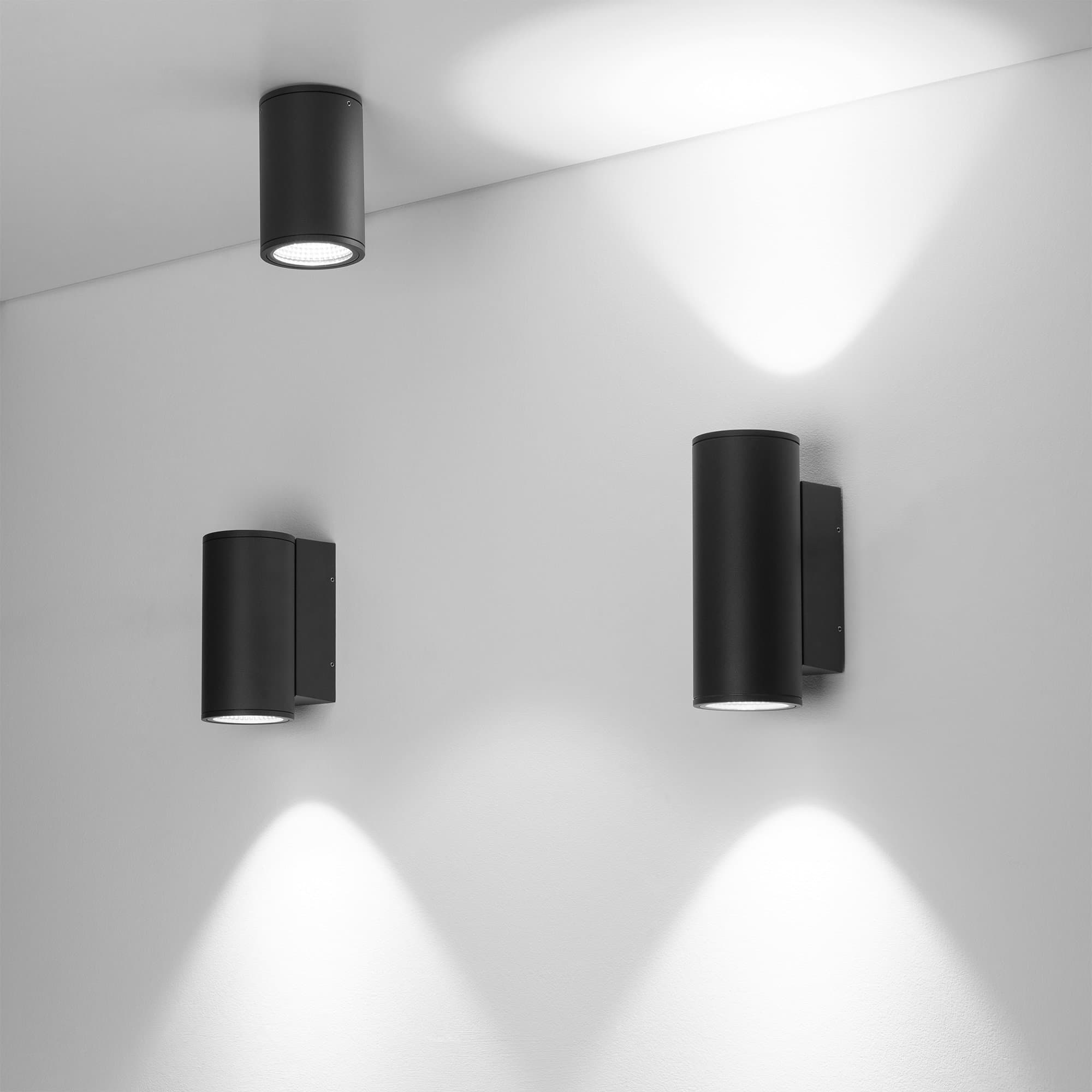 Arlight Светильник LGD-FORMA-WALL-TWIN-R90-2x12W Warm3000 (GR, 44 deg, 230V) (IP54 Металл, 3 года) 029970 — миниатюра 3