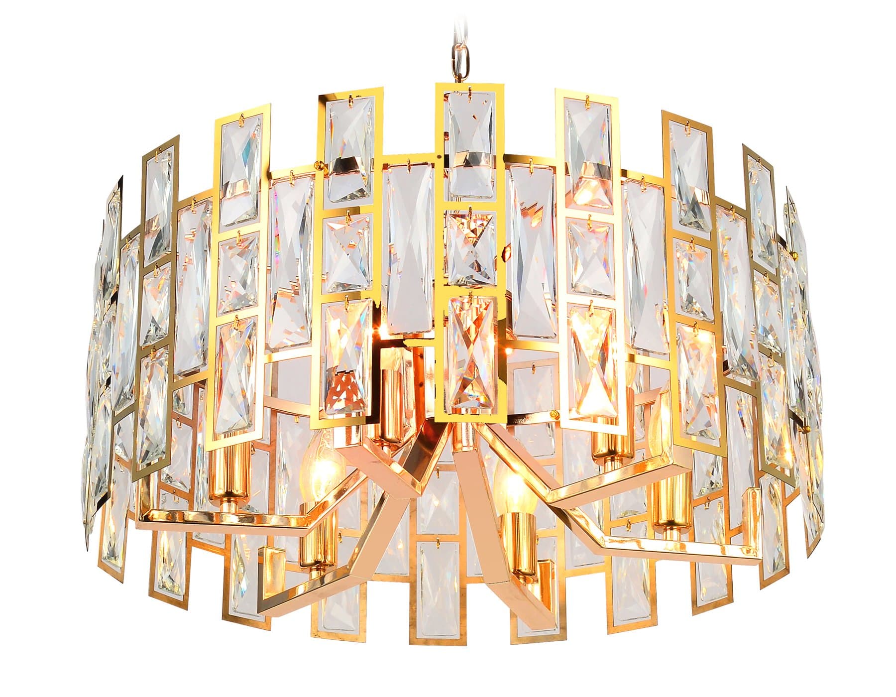Ambrella Подвесная люстра TR5061/6 GD/CL золото/прозрачный E14/6 max 40W D500*938