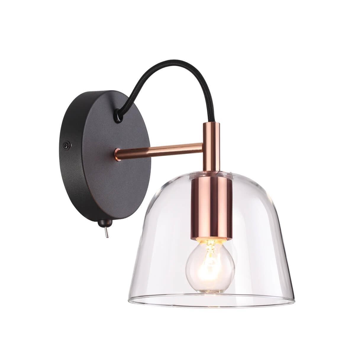 Lumion 4455/1W LN20 060 черный, медный Бра E14 1*60W 220V DEMI — миниатюра 1