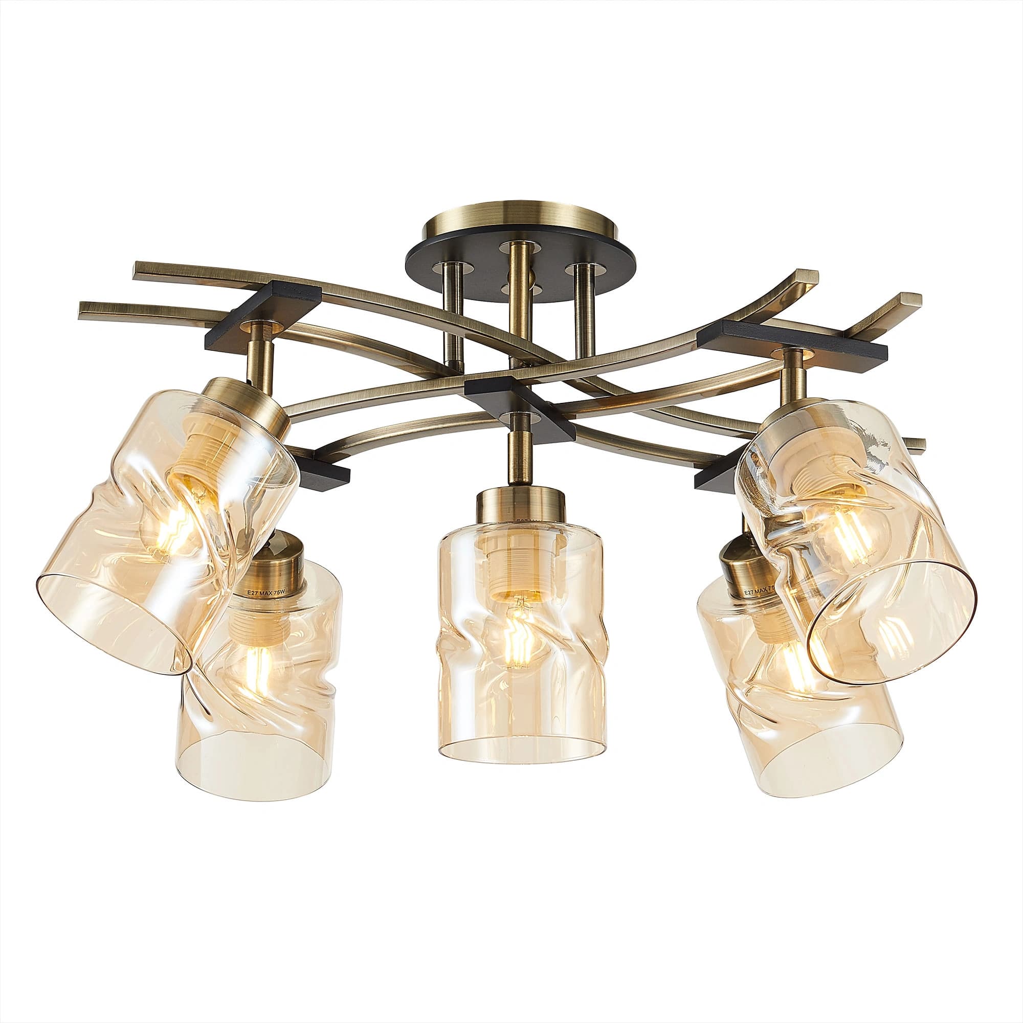 Citilux CL142154 Мерида Брон.Ст.+Венге Светильник потолочный