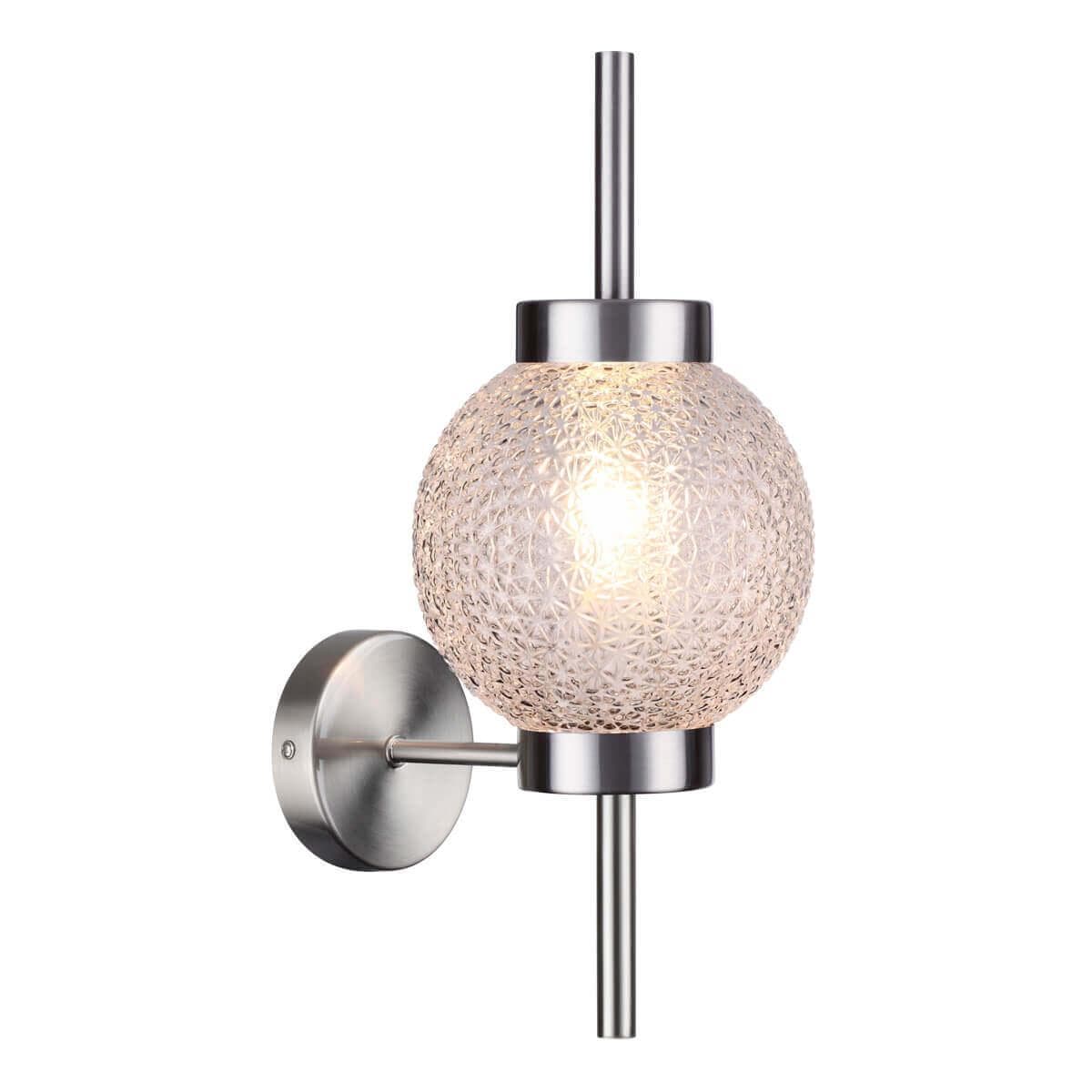 Odeon Light 4275/1W MODERN ODL21 197 прозр/стекло/никель/металл Настенный светильник IP20 Е14 1*40W FRANCESCA — миниатюра 1