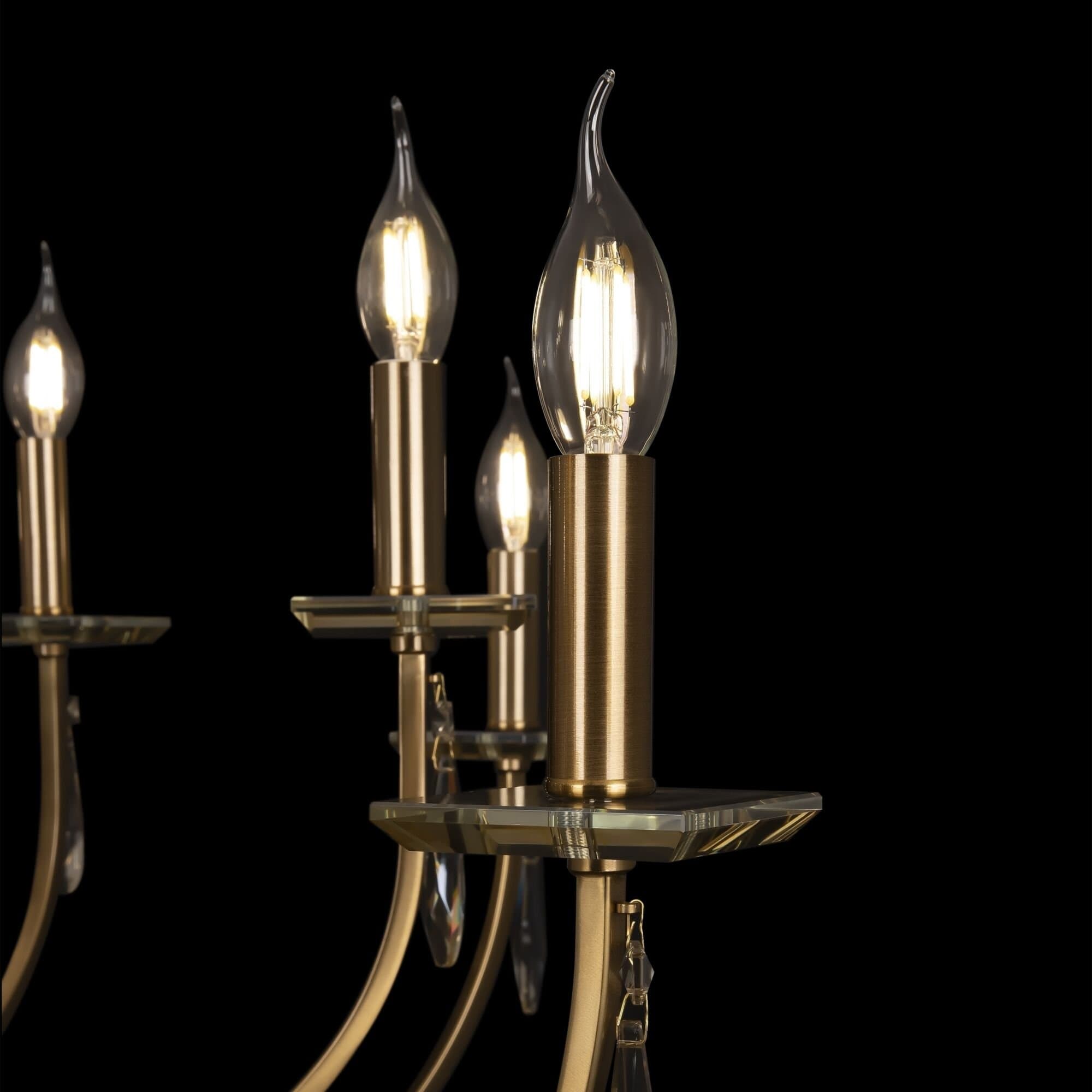 Freya Crystal Золото Люстра FR1006PL-12G — миниатюра 3