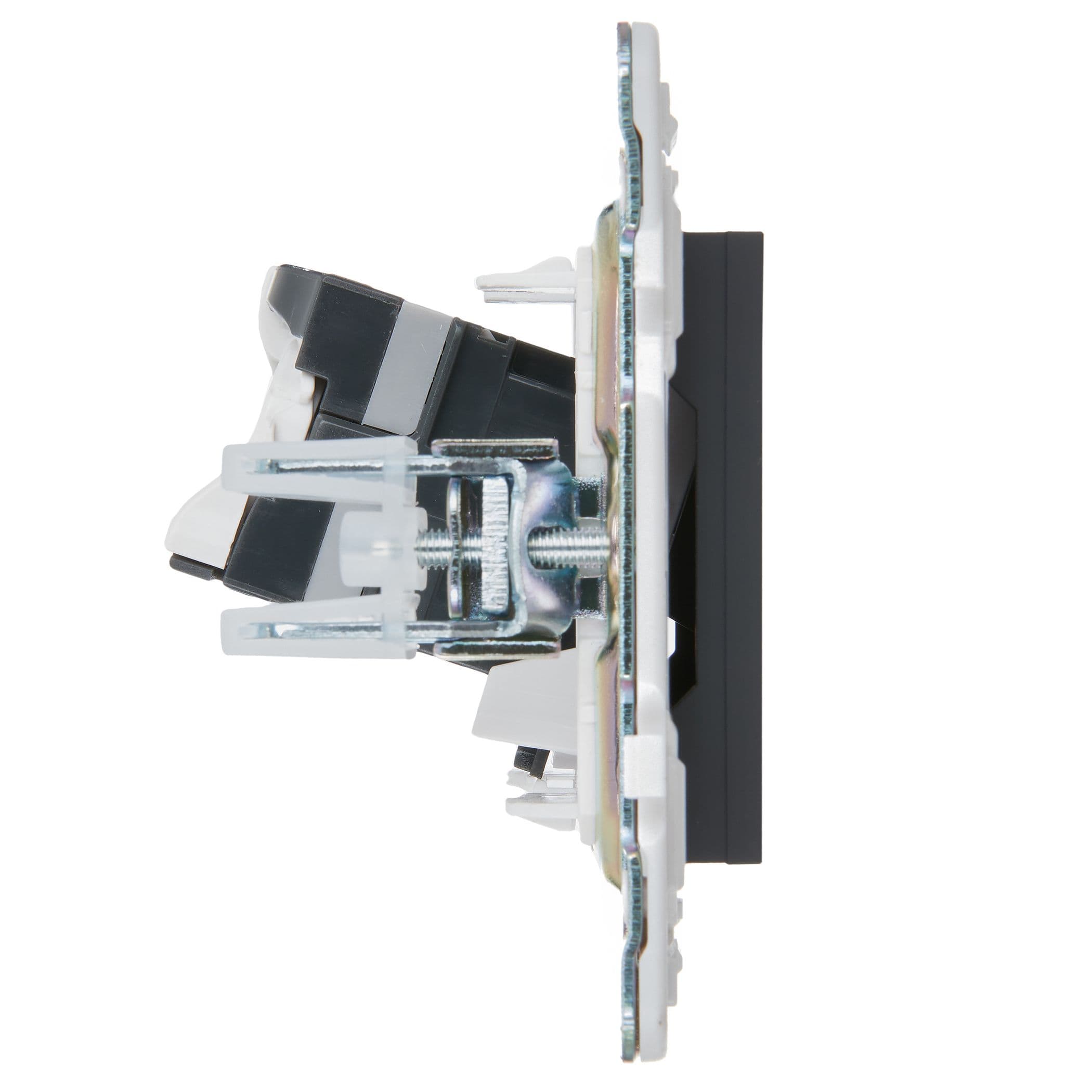 IEK SKANDY Графит Розетка компьютерная RJ45 кат.5E SK-K01G — миниатюра 4
