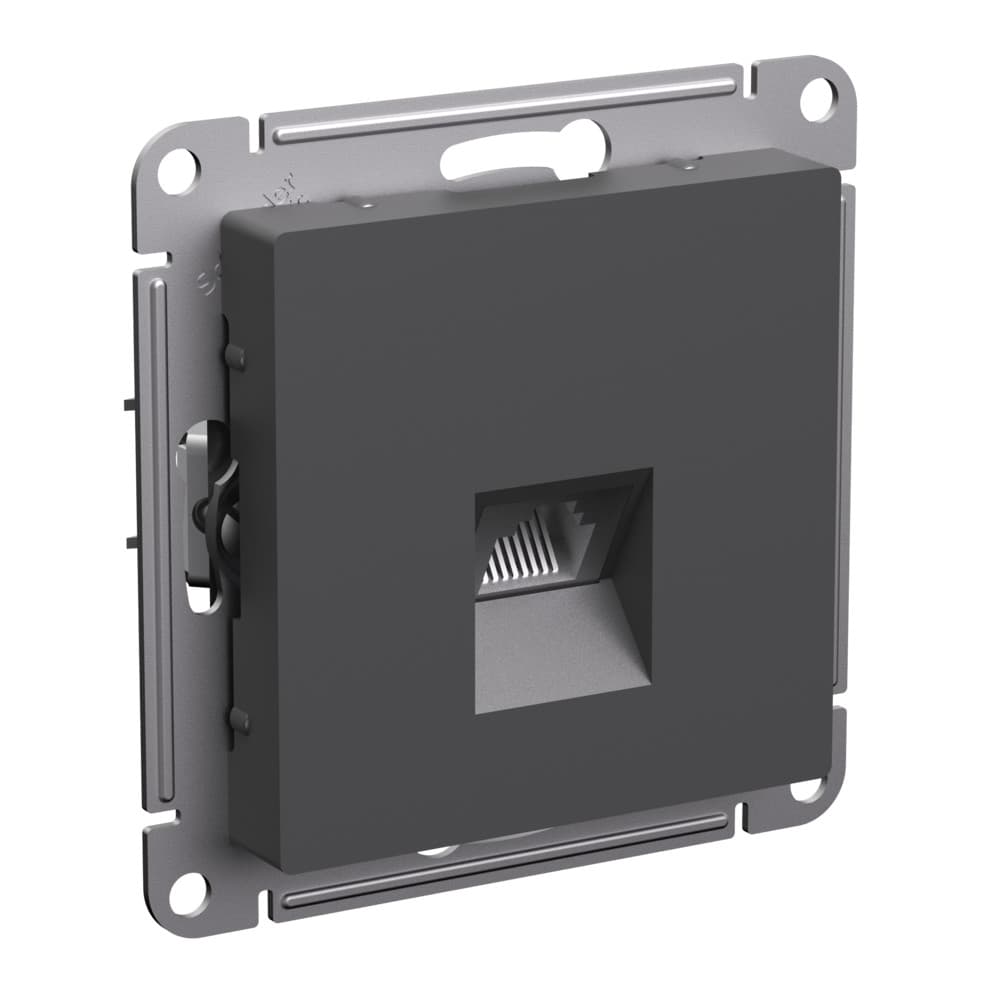 Systeme Electric AtlasDesign Базальт Розетка компьютерная RJ45, кат. 6A, механизм