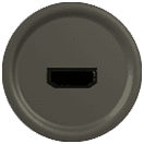 Legrand Celiane2 Графит Накладка розетки HDMI 067816