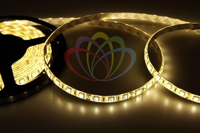 LAMPER LED лента силикон, 10 мм, IP65, SMD 5050, 60 LED/m, 12 V, цвет свечения теплый белый 141-496 — миниатюра 1