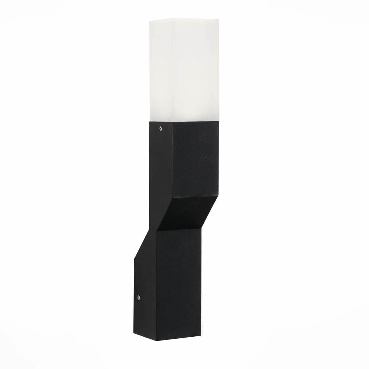 ST LUCE SL100.401.02 Светильник уличный настенный  Черный/Белый LED 2*5W