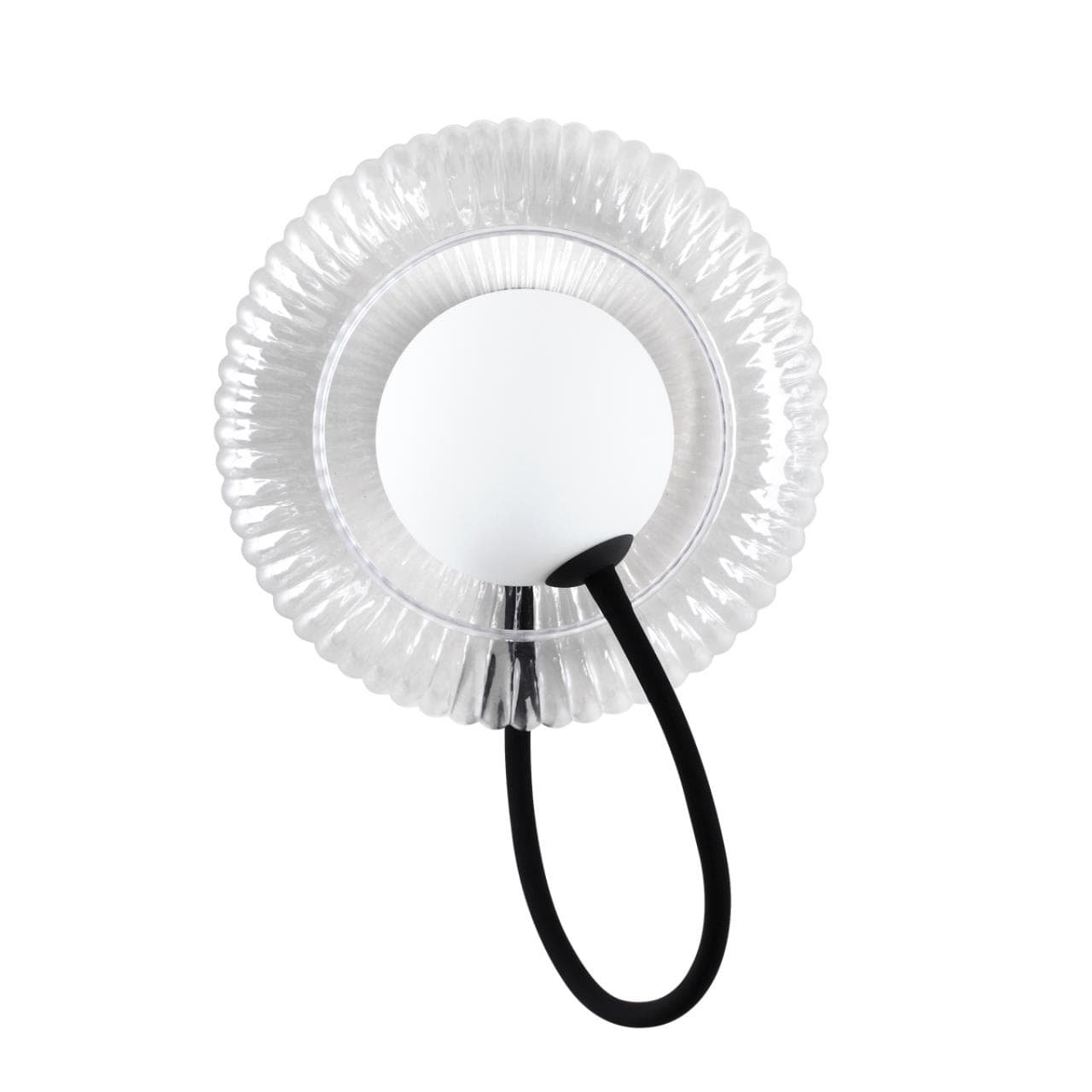Odeon Light 5013/1W MODERN ODL23 511 черный/прозрачный/белый матовый металл/стекло Бра G9 LED 7W BUNY — миниатюра 1