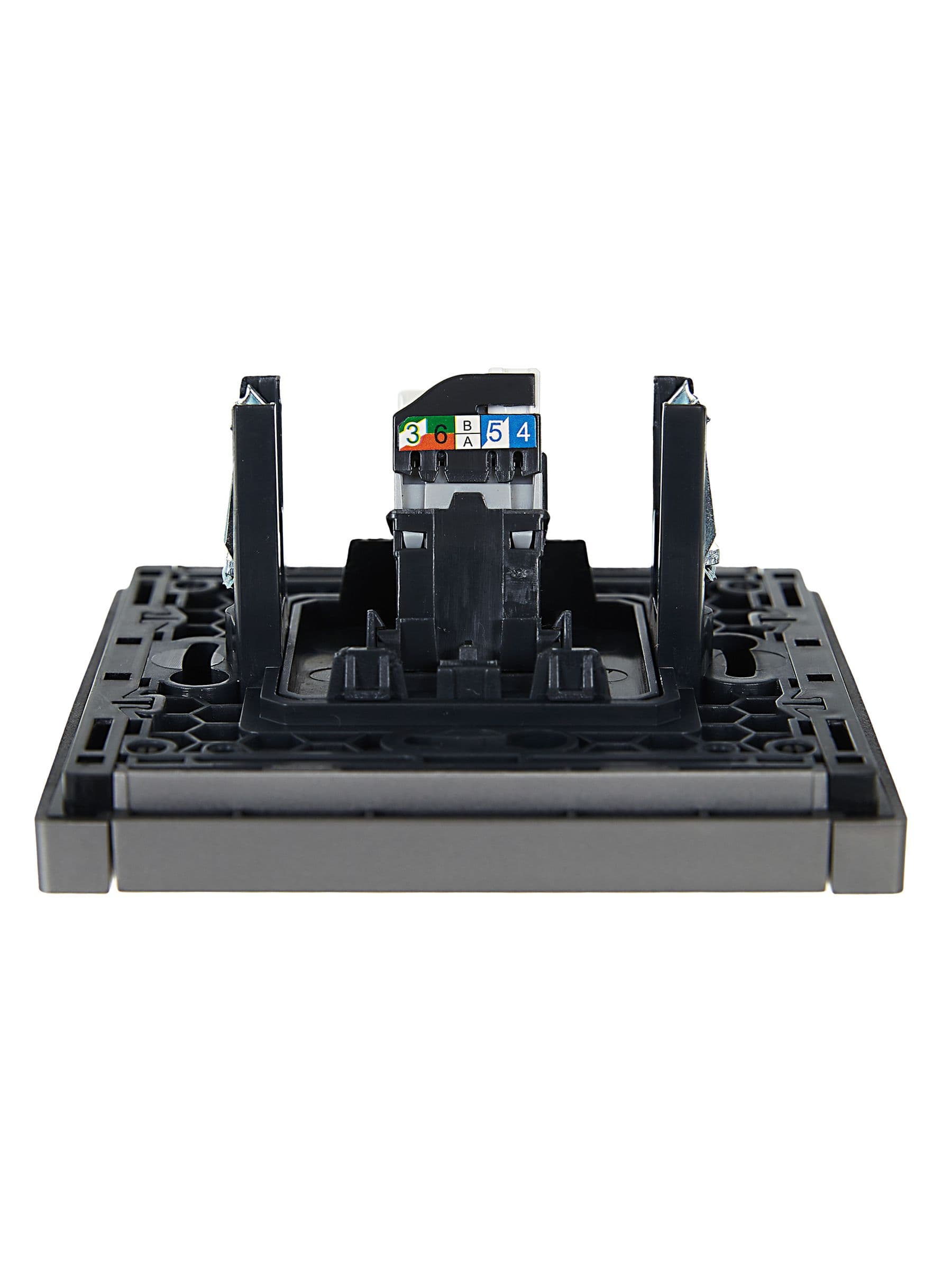 IEK FORTE&PIANO Сталь Розетка комп. RJ45 кат.5E FP532 — миниатюра 5