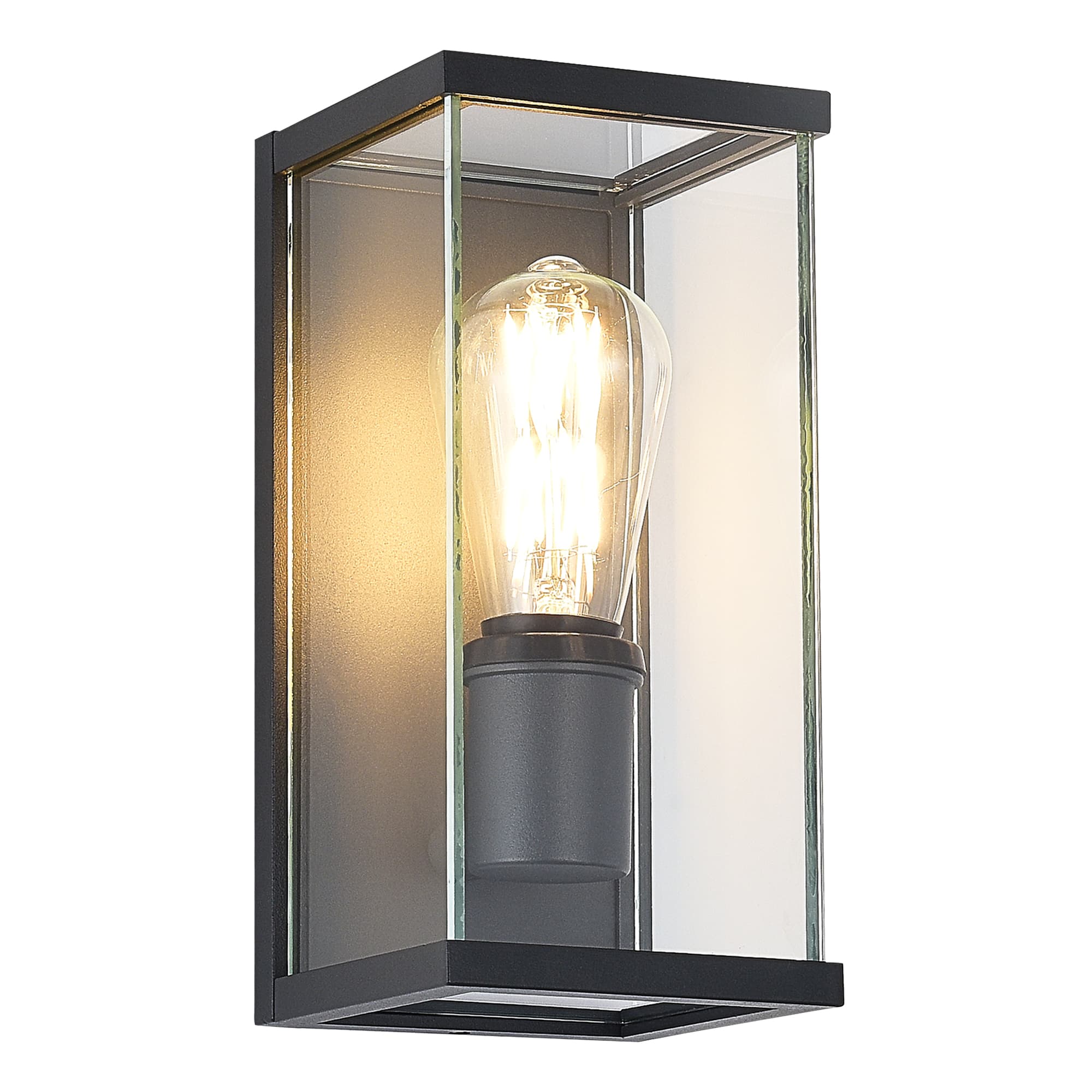 ST LUCE SL9019.701.01 Светильник настенный темно-серый/прозрачный E27 1*15W