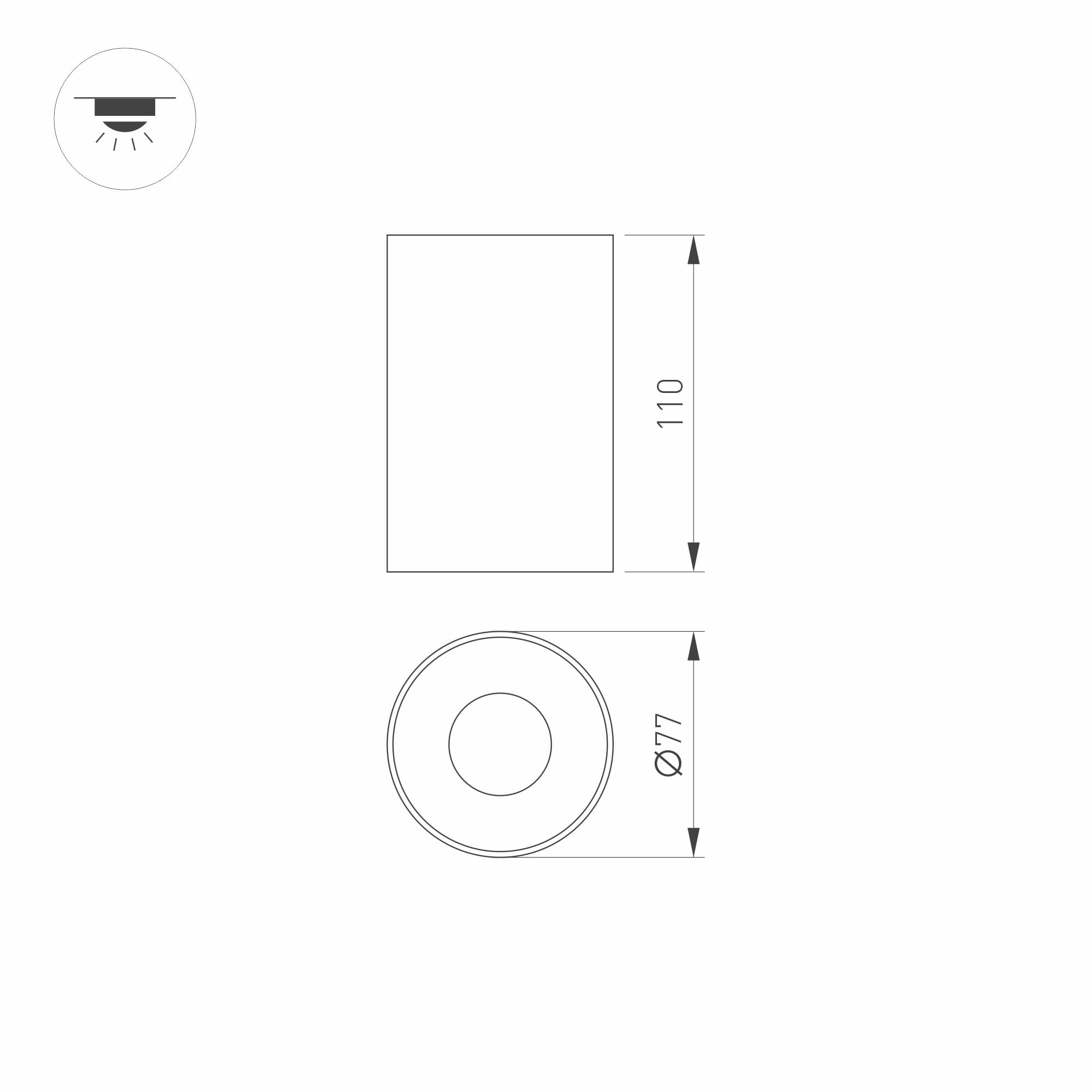Arlight Корпус PLURIO-BASE-SURFACE-LONG-R77 (BK, 1-2, 200mA) (IP20 Металл, 3 года) 031707 — миниатюра 2
