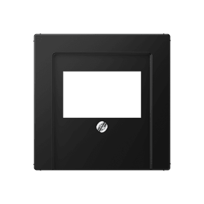 JUNG A Flow/A 550 Черный матовый Накладка на USB зарядные устройства и TAE-розетки с видимым винтом A569BFPLTSWM