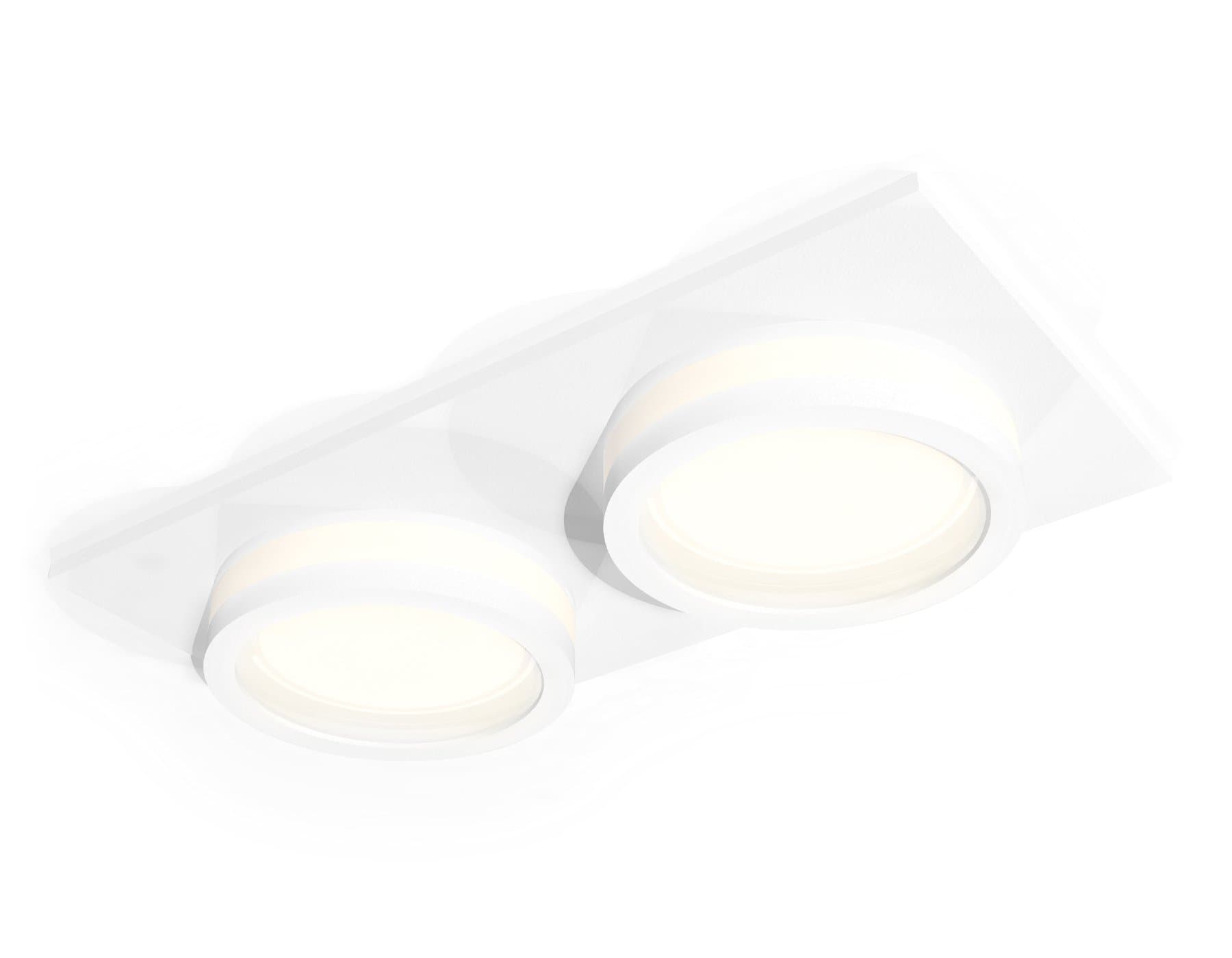 Ambrella Комплект встраиваемого светильника с акрилом XC6525060 SWH/FR белый песок/белый матовый MR16 GU5.3 (C6525, N6220) — миниатюра 1