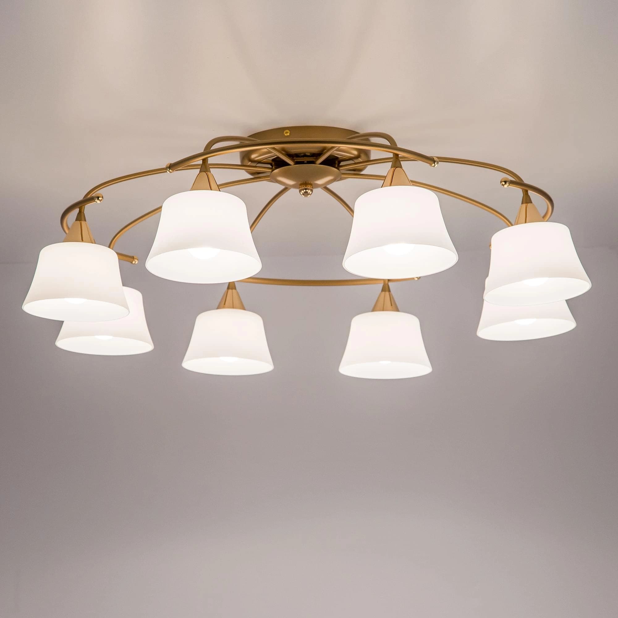 Citilux CL110182 Стелла Золото+Золот.Металлик Светильник Люстра — миниатюра 2