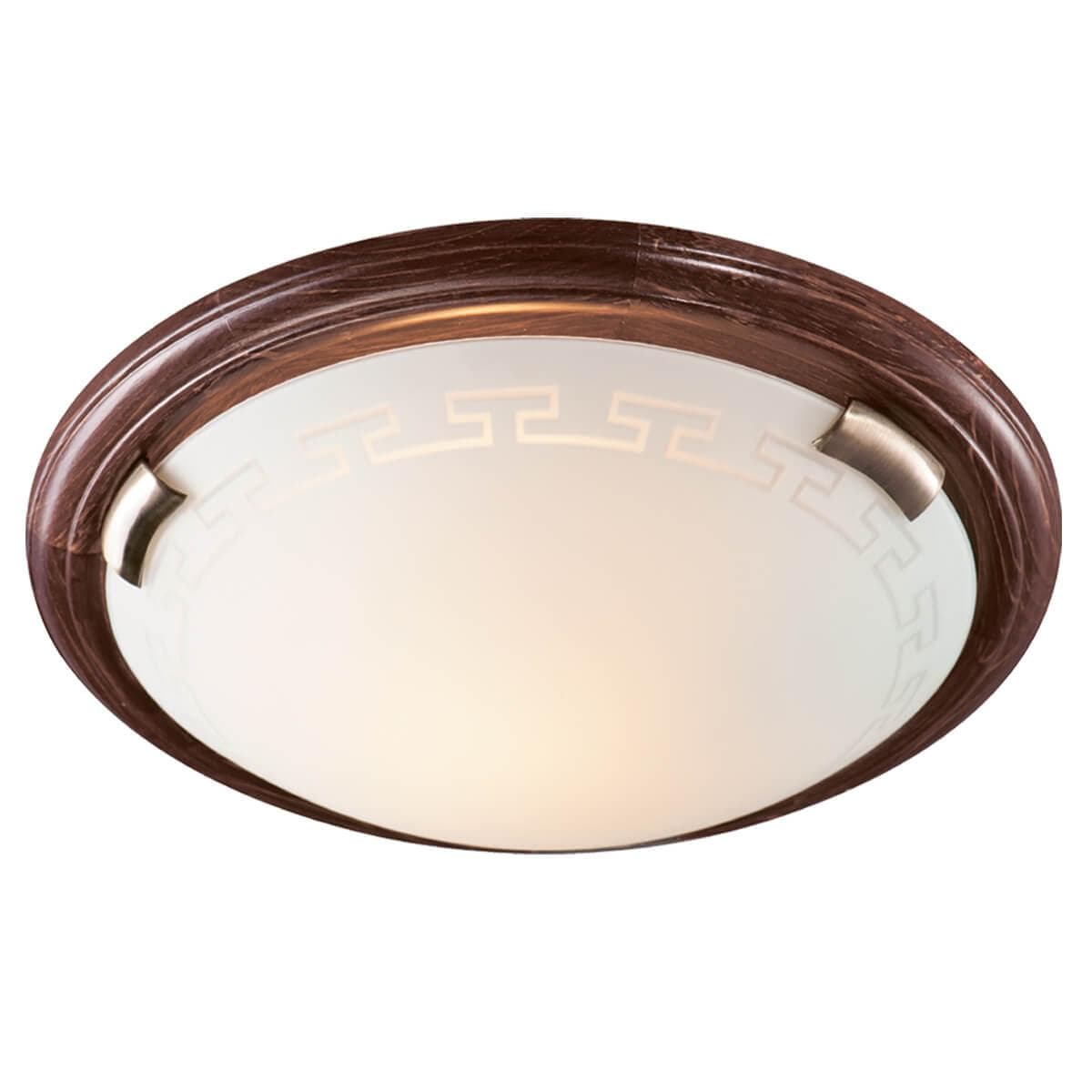Sonex 160/K SN 106 св-к GRECA WOOD стекло E27 2*60Вт D360 — миниатюра 2