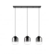 Eglo 390104 Подвесной светильник HL/3 E27 black/black-transp.'BULCIAGO'