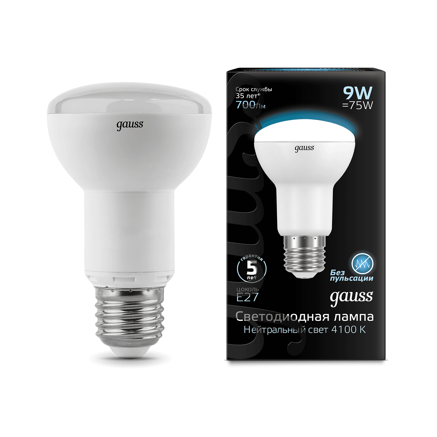 Gauss Лампа R63 9W 700lm 4100K E27 LED 106002209 — миниатюра 8