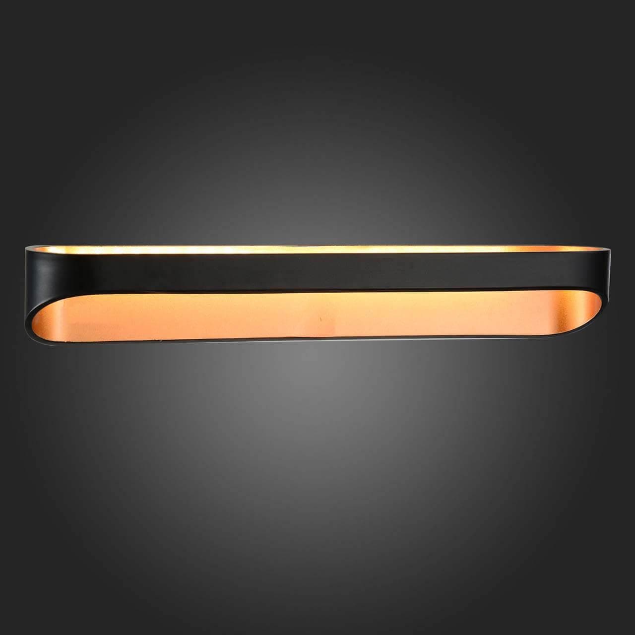 ST LUCE SL582.401.01 Светильник настенный  Черный, Золото/Черный, Золото LED 1*12W — миниатюра 3