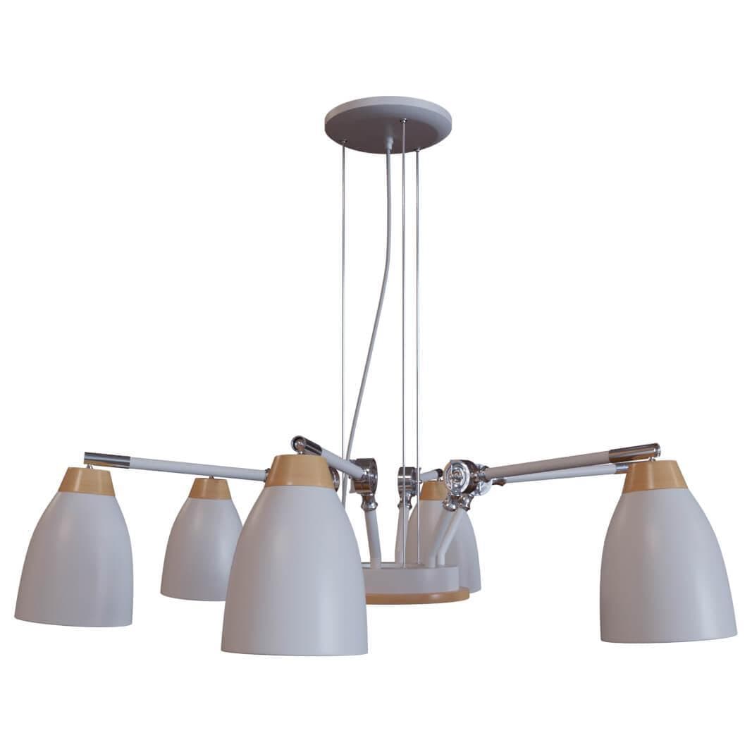 LOFT IT LOFT4402/6WH Люстра подвесная 6xE27 max 60W LOFT4402/6WH, шт — миниатюра 1