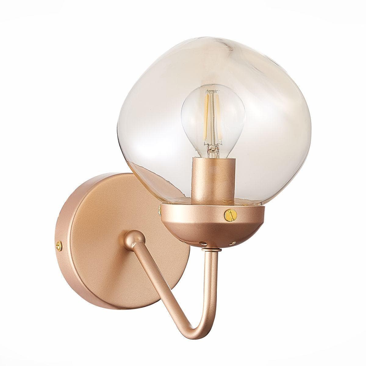 Evoluce SLE155701-01 Бра Золото/Янтарный E14 1*40W — миниатюра 1