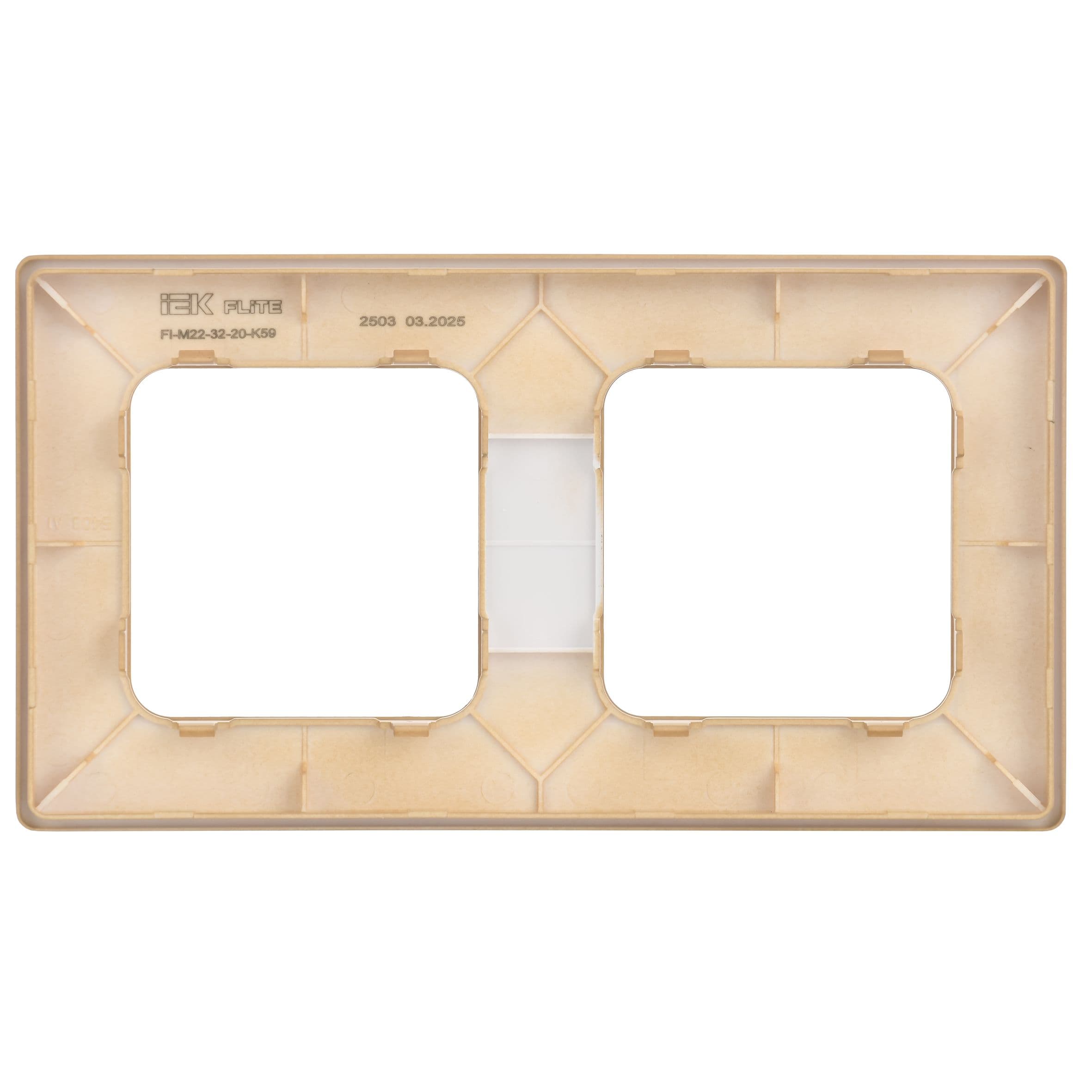IEK FLITE Classic Хаки Рамка 2-местная — миниатюра 3