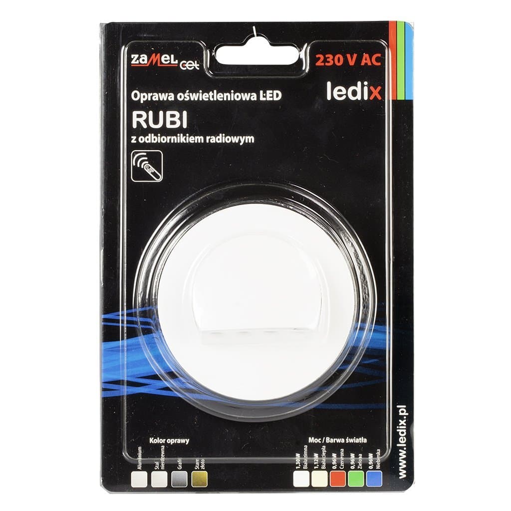 Zamel Светильник RUBI Белый/Хол.бел. в монт.коробку, 230V AC 09-221-51