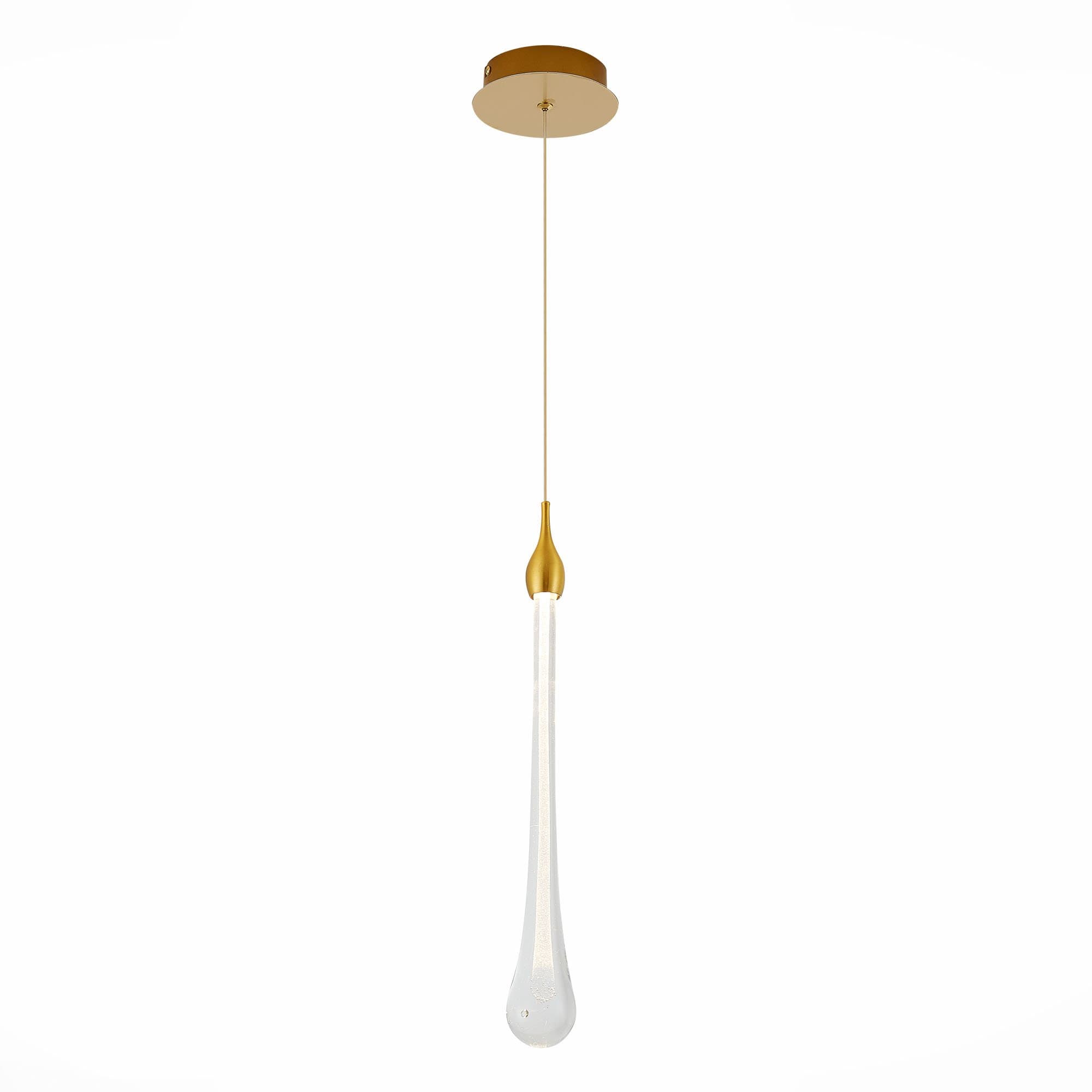 ST LUCE SL6103.203.01 Подвес Золотистый/Прозрачный LED 1*3W 4000K