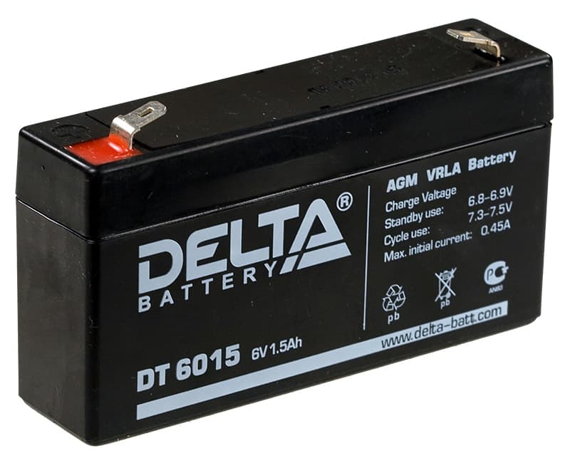 Delta Аккумуляторная батарея DT 6015 6В/1,5Ач